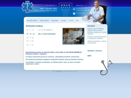 Praktický lékař pro dospělé - MUDr. Slavomír Šmíd