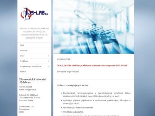 Zdravotnická laboratoř JS-lab a.s.
