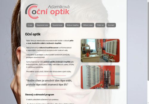 Zobrazit webové stránky Oční optik Adamíková