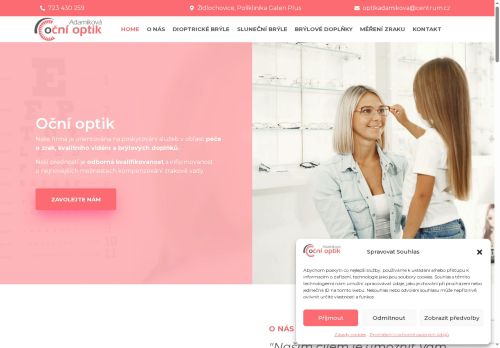 Zobrazit webové stránky Oční optik Adamíková