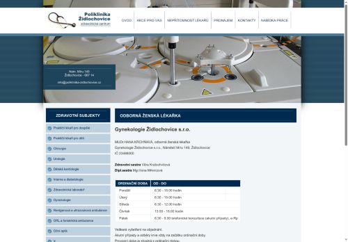 Zobrazit webové stránky Gynekologická ambulance - MUDr. Hana Krchňavá