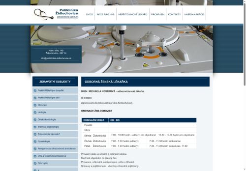 Zobrazit webové stránky Gynekologická ambulance - MUDr. Michaela Kostková