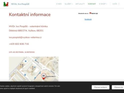 Veterinární ordinace - MVDr. Ivo Pospíšil