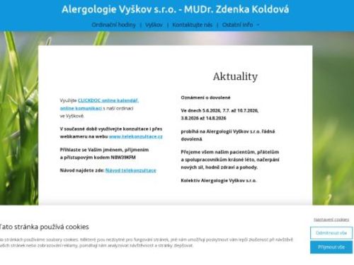 Alergologie - MUDr. Zdenka Koldová