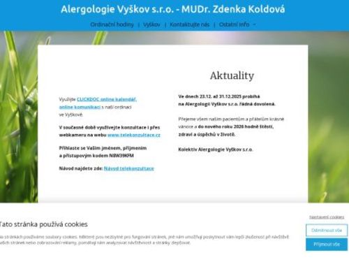 Alergologie - MUDr. Zdenka Koldová