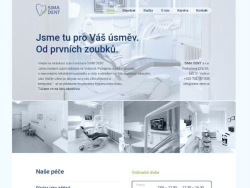 Zubní lékař - MUDr. Jana Palátová, ordinace SIMA DENT