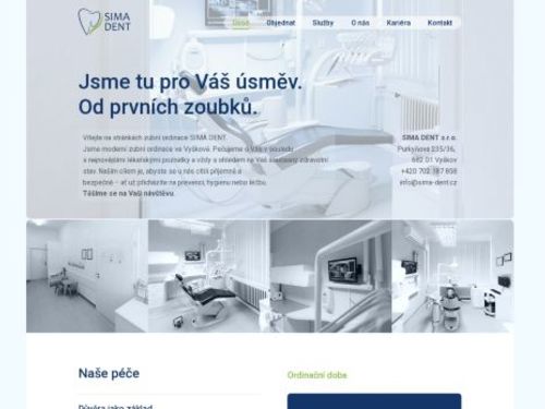 Zubní lékař - MUDr. Jana Palátová, ordinace SIMA DENT