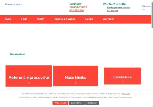 Zobrazit webové stránky Veterinární ordinace vyvet - MVDr. Ivo Hylák