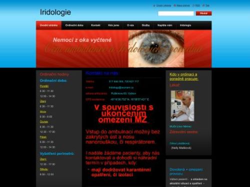Oční a iridologická ambulance - MUDr. Libor Němec