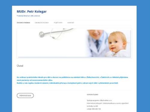 Praktický lékař pro děti a dorost - MUDr. Petr Kolegar