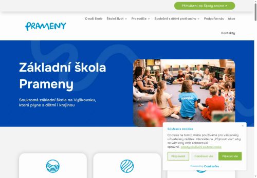 Zobrazit webové stránky Základní škola Prameny