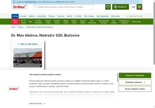 Zobrazit webové stránky Lékárna Dr. Max Bučovice