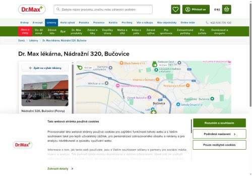 Zobrazit webové stránky Lékárna Dr. Max Bučovice