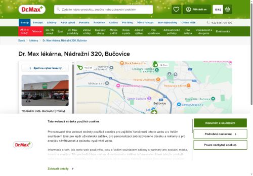 Zobrazit webové stránky Lékárna Dr. Max Bučovice
