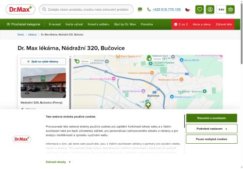 Zobrazit webové stránky Lékárna Dr. Max Bučovice