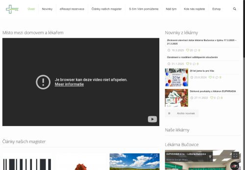 Zobrazit webové stránky Lékárna EUPHRASIA Bučovice