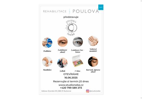 Zobrazit webové stránky Rehabilitace (fyzioterapie) Poulová