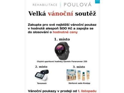 Rehabilitace (fyzioterapie) Poulová