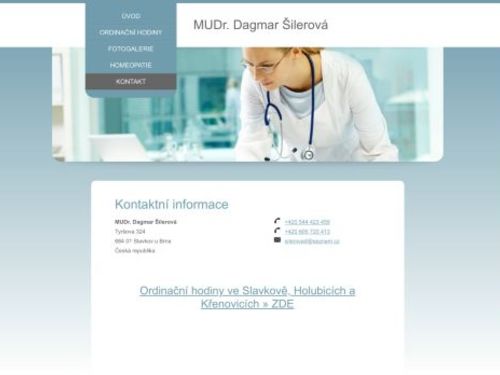 Praktický lékař pro děti a dorost - MUDr. Dagmar Šilerová