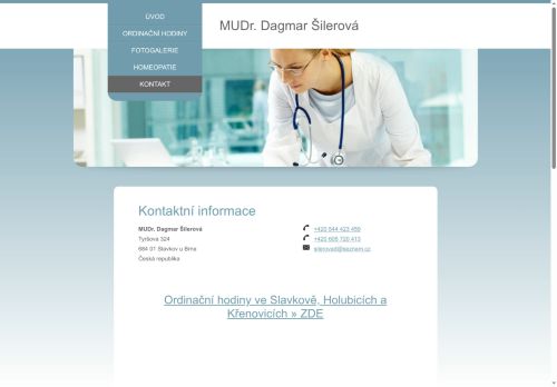 Zobrazit webové stránky Praktický lékař pro děti a dorost - MUDr. Dagmar Šilerová