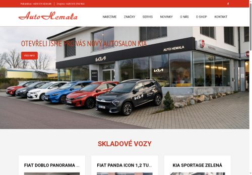 Zobrazit webové stránky Auto Hemala