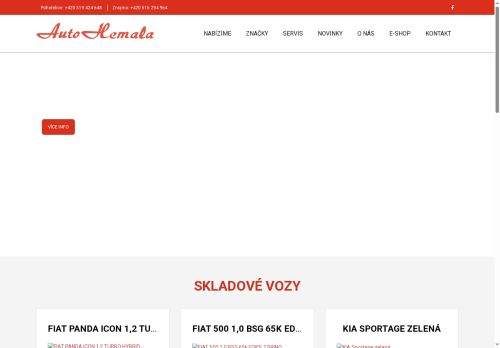 Zobrazit webové stránky Auto Hemala