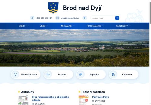 Zobrazit webové stránky Obecní úřad Brod nad Dyjí