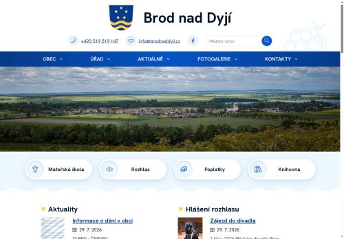 Zobrazit webové stránky Obecní úřad Brod nad Dyjí