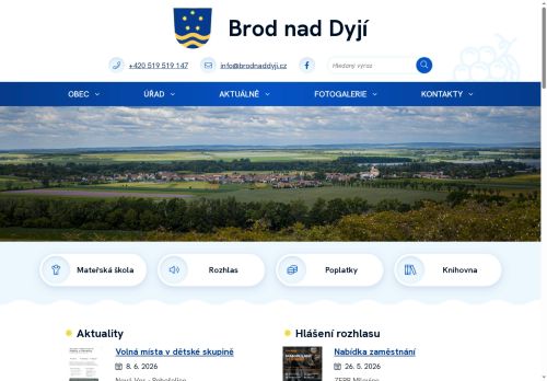 Zobrazit webové stránky Obecní úřad Brod nad Dyjí