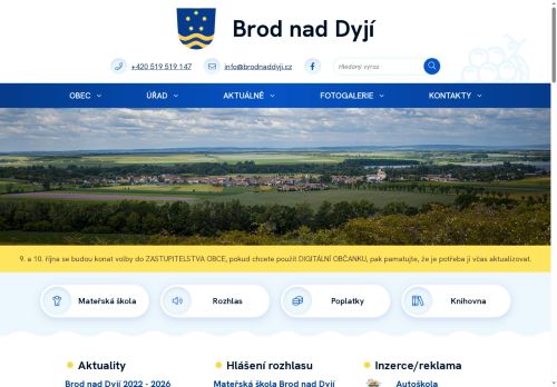 Zobrazit webové stránky Obecní úřad Brod nad Dyjí