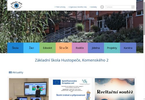 Zobrazit webové stránky Základní škola Hustopeče, Komenského