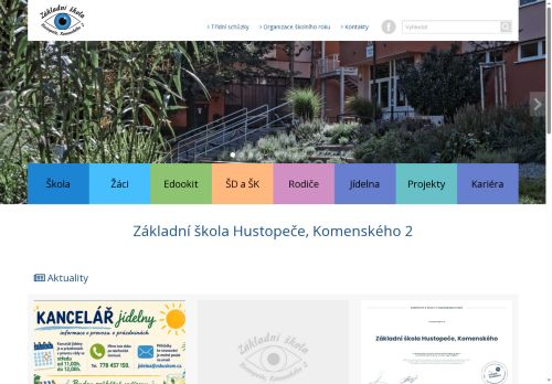 Zobrazit webové stránky Základní škola Hustopeče, Komenského