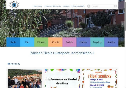 Zobrazit webové stránky Základní škola Hustopeče, Komenského