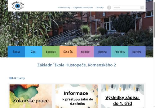 Zobrazit webové stránky Základní škola Hustopeče, Komenského