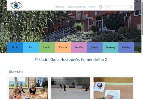 Zobrazit webové stránky Základní škola Hustopeče, Komenského