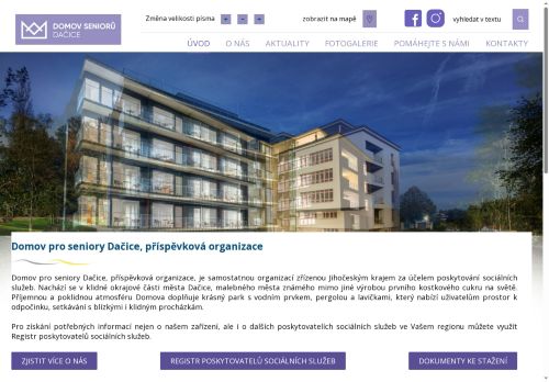 Domov pro seniory Dačice, příspěvková organizace nabízí práci na pozici vedoucí pracovník/ice přímé péče v obci Dačice