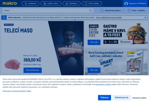 MAKRO Cash & Carry ČR s.r.o. nabízí práci na pozici Skladníci, obsluha manipulačních vozíků v obci Brno