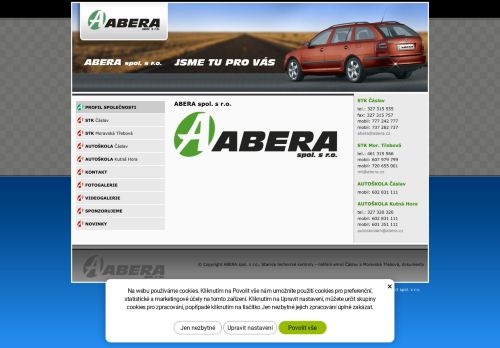 ABERA spol. s r.o. nabízí práci na pozici Kontrolní technik STK a SME v obci Čáslav