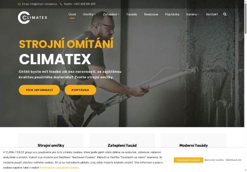 Webové stránky CLIMA - TEX.CZ group s.r.o., Moravská Třebová
