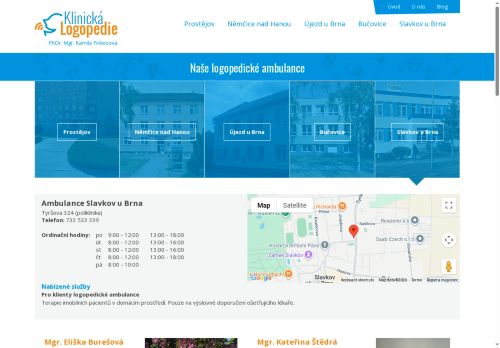 Zobrazit webové stránky Logopedie - MUDr. Kamila Finkesová