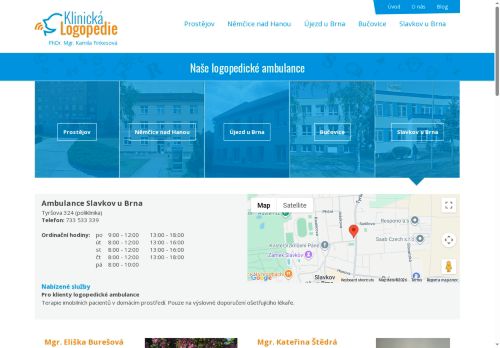 Zobrazit webové stránky Logopedie - MUDr. Kamila Finkesová
