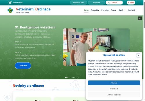 Zobrazit webové stránky Veterinární ordinace - MVDr. Petr Májek