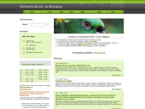 Veterinární ordinace - MVDr. Petr Májek