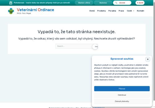Zobrazit webové stránky Veterinární ordinace - MVDr. Petr Májek