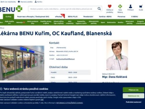 Lékárna Benu Kuřim, OC Kaufland
