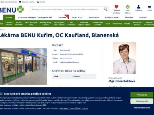 Lékárna Benu Kuřim, OC Kaufland