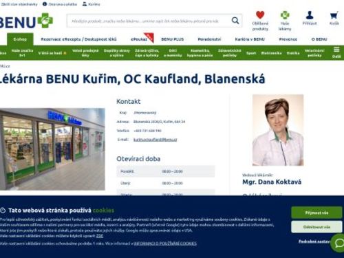 Lékárna Benu Kuřim, OC Kaufland