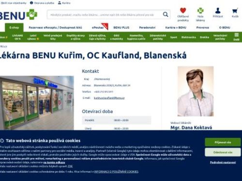 Lékárna Benu Kuřim, OC Kaufland