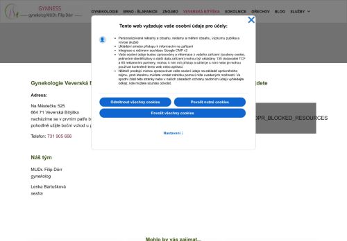 Zobrazit webové stránky Gynekologie - MUDr. Filip Dörr