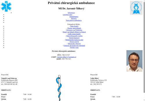 Zobrazit webové stránky Chirurgická ambulance - MUDr. Jaromír Šilhavý
